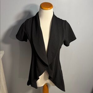 Doublju Black Short Sleeve Blazer